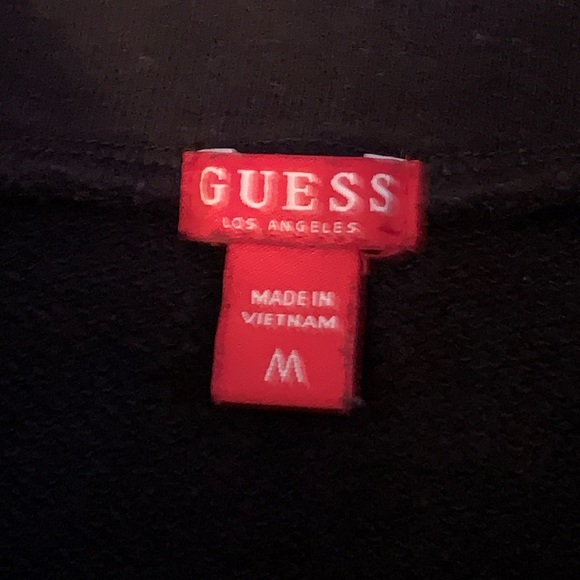 GUESS Half-Zip Crew Neck with Long Sleeves [ Size M ] - Picture 2 of 2